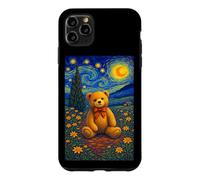 Carcasa para iPhone 11 Pro MAX Cool Teddy Bear in The Starry Night Painting Concept Art