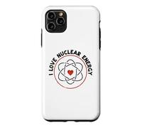 Carcasa para iPhone 11 Pro MAX Corazón de molécula de Signo atómico - Amo a los Maestros de energía Nuclear