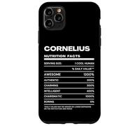 Carcasa para iPhone 11 Pro MAX Cornelius Datos de Nutrición Nombre Gracioso