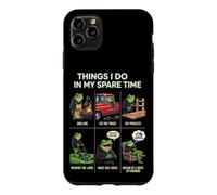Carcasa para iPhone 11 Pro MAX Cosas Que Hago en mi Tiempo Libre Papá Humor asando a Funny Frog