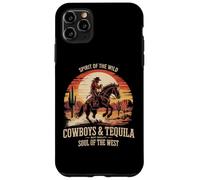 Carcasa para iPhone 11 Pro MAX Cowboys Y Tequila Country Rodeo Vintage Equitación Texas