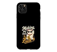 Carcasa para iPhone 11 Pro MAX Creando Mi Propia Suerte - Gato de la Fortuna