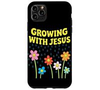Carcasa para iPhone 11 Pro MAX Creciendo con Jesús Cita Inspiradora Cristiana Adoración