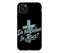 Carcasa para iPhone 11 Pro MAX ¿Crees En Jesús Cruz Cristiana Fe Religioso