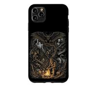Carcasa para iPhone 11 Pro MAX Criaturas del Bosque Misterioso Bigfoot Leyendas del Hombre Polilla