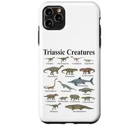 Carcasa para iPhone 11 Pro MAX Criaturas Triásicas Primeros Reptiles Evolución Paleontología