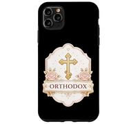 Carcasa para iPhone 11 Pro MAX Cruz Cristiana ortodoxa Oriental Oriental para Mujer y niña Floral