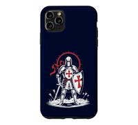 Carcasa para iPhone 11 Pro MAX Cruzada Caballero Medieval Inglaterra Inglés San Jorge Histórico