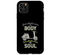 Carcasa para iPhone 11 Pro MAX Cuatro Ruedas mueven el Cuerpo Dos Ruedas mueven el Jinete de la Vespa del Alma