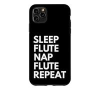 Carcasa para iPhone 11 Pro MAX Cuidado del sueño para Flauta Repetir la Siesta Divertido músico flautista