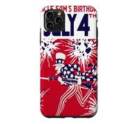 Carcasa para iPhone 11 Pro MAX Cumpleaños del tío Sam 4 de Julio
