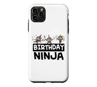 Carcasa para iPhone 11 Pro MAX Cumpleaños Ninjas Cumpleaños Ninja