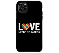 Carcasa para iPhone 11 Pro MAX Cuore Puzzle Amore Senza Parole Consapevolezza Autismo