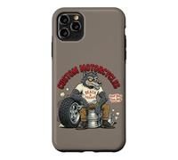 Carcasa para iPhone 11 Pro MAX Custom Motorcycles Lowbrow Wolf Rockabilly 1950s Biker
