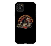 Carcasa para iPhone 11 Pro MAX Custom Motorcycles Retro Biker Lowbrow Wolf Rockabilly 50s