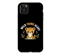 Carcasa para iPhone 11 Pro MAX Cute Animal Leopard Quote Funny Wild Thing Alert