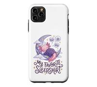 Carcasa para iPhone 11 Pro MAX Cute Axolotl My Favorite Sleepshirt Kawaii Teen Pajama
