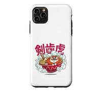 Carcasa para iPhone 11 Pro MAX Cute Chubby Tiger Ramen Noodle Bowl Japanese Foodie Lover