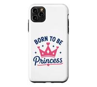 Carcasa para iPhone 11 Pro MAX Cute Crown Inspirational Quote Girls Born To Be Princess