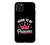 Carcasa para iPhone 11 Pro MAX Cute Crown Inspirational Quote Girls Born To Be Princess