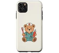 Carcasa para iPhone 11 Pro MAX Cute Dental Nurse Teddy Bear Student Dentist Office Staff