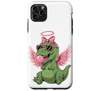 Carcasa para iPhone 11 Pro MAX Cute Dinosaur Angel Valentine's Day Gum Love