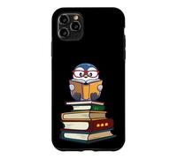Carcasa para iPhone 11 Pro MAX Cute Girls Kawaii Kids Animal Lover Reading Books Penguin