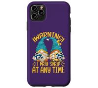 Carcasa para iPhone 11 Pro MAX Cute GNOME Warning I May Snap At Any Time Funny Photographer