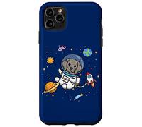 Carcasa para iPhone 11 Pro MAX Cute Kawaii Kids Boys Girls Space Weimaraner Dog Lover
