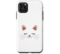 Carcasa para iPhone 11 Pro MAX Cute Sleepy Cat Face Adorable Feline Kitty Lover