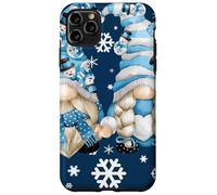 Carcasa para iPhone 11 Pro MAX Cute Winter Gnomes with Snowflakes Snowball Decor & Snowman