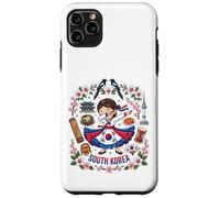Carcasa para iPhone 11 Pro MAX Dabbing Vestido de Bandera de niña de Corea del Sur Mugunghwa Pride Heritage
