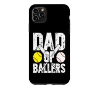 Carcasa para iPhone 11 Pro MAX Dad of Ballers Baseball Dad for Men Father's Day Baseball
