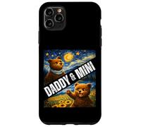 Carcasa para iPhone 11 Pro MAX Daddy & Mini Cute Bear Matching Día del Padre Noche Estrellada