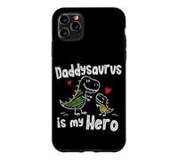 Carcasa para iPhone 11 Pro MAX Daddysaurus es mi héroe, Lindo Doodle para niños, papá, Amantes de los Dinosaurios