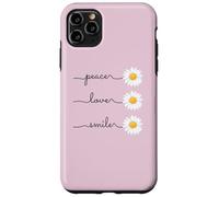 Carcasa para iPhone 11 Pro MAX Daisy Plant Peace Love Smile Common Daisy Flower