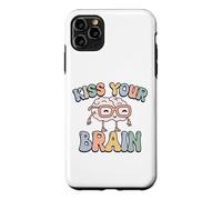 Carcasa para iPhone 11 Pro MAX Dale un Beso a tu Cerebro, inspira, educa, Genial, Retro, Vintage