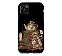 Carcasa para iPhone 11 Pro MAX Dark Academia Cottagecore Tea Books Botanical Mushroom