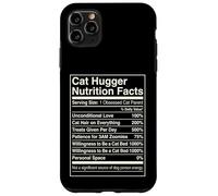 Carcasa para iPhone 11 Pro MAX Datos nutricionales de Cat Hugger Funny Feline Lover Owner