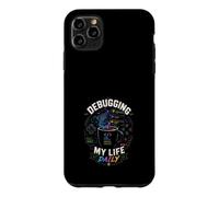 Carcasa para iPhone 11 Pro MAX Debugging My Life Daily Gamer Coffee Design