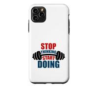 Carcasa para iPhone 11 Pro MAX Deja de Pensar Comienza a Hacer motivación con Barra