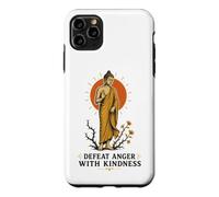 Carcasa para iPhone 11 Pro MAX Derrota la ira con bondad Meditación Budista Cita de Paz