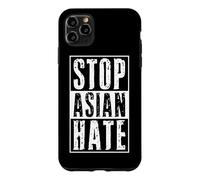 Carcasa para iPhone 11 Pro MAX Detengan el Odio asiático Conciencia contra el Racismo contra los crímenes Fascismo