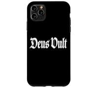 Carcasa para iPhone 11 Pro MAX Deus Vult Dios LO Quiere Frase Latina Caballeros Templar