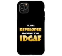 Carcasa para iPhone 11 Pro MAX Developer Idgaf Funny Occupational Hacker Costume Coder Dev