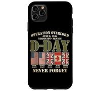 Carcasa para iPhone 11 Pro MAX Día D 6 de Junio de 1944 Normandía Francia Nunca Olvides Que se desvaneció
