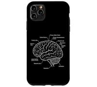 Carcasa para iPhone 11 Pro MAX Diagrama de anatomía de neurociencia de áreas funcionales del Cerebro