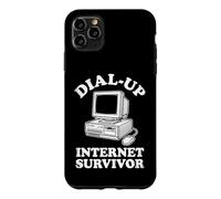 Carcasa para iPhone 11 Pro MAX Dial-Up Internet Survivor - Novedad sarcástica Divertida