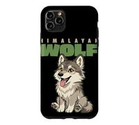 Carcasa para iPhone 11 Pro MAX Dibujos Animados Lobo del Himalaya Raza Animal Amante Lindo Lobos