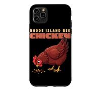 Carcasa para iPhone 11 Pro MAX Dibujos Animados Rhode Island Red Chicken Funny Farm Animal Cute Hen